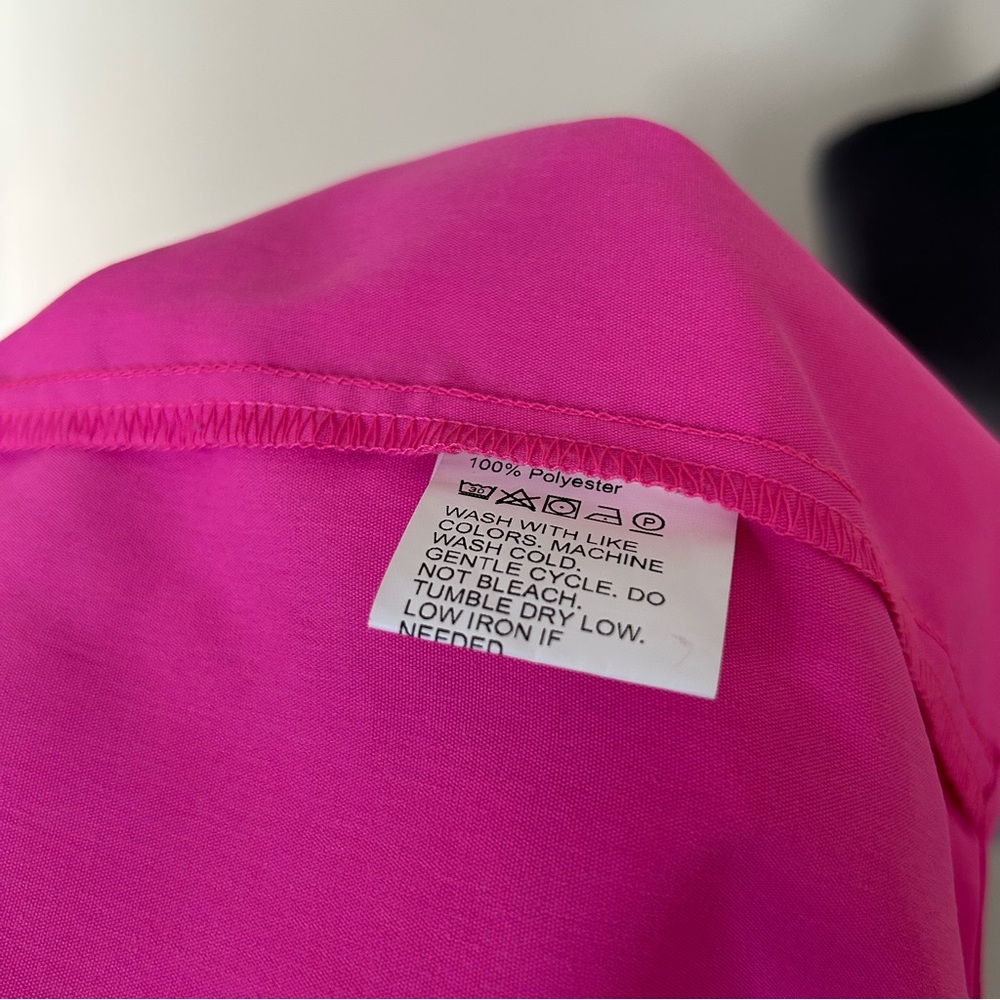 SHEIN Women's Pink Button-Up Shirt - Picture 5 of 6